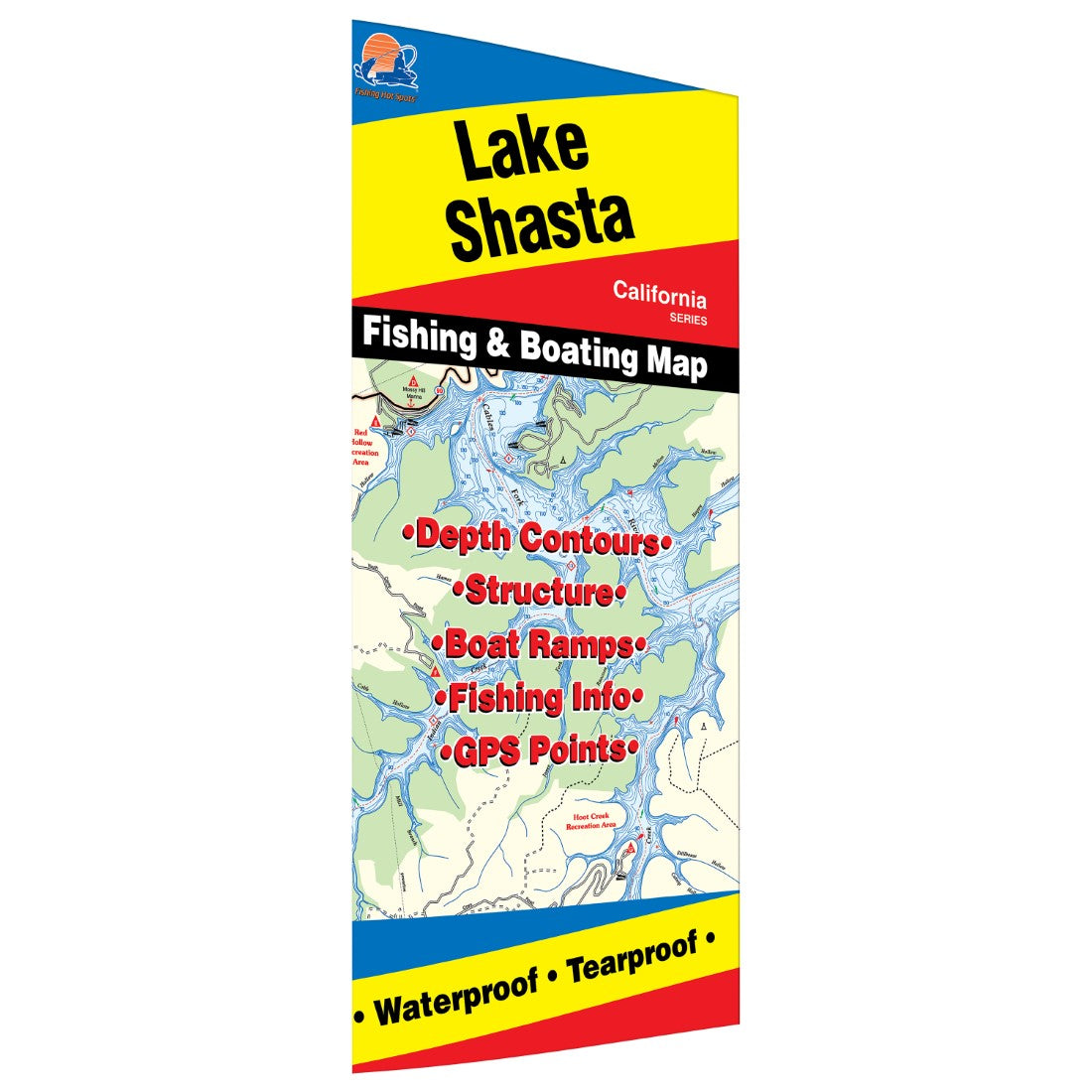 Shasta Lake Fishing Map MAD MAPS shasta-lake-fishing-map-mad-maps
