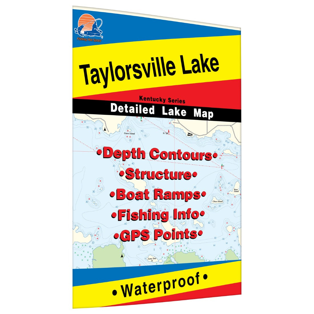 Taylorsville Lake Fishing Map MAD MAPS