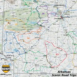 Arkansas Scenic Road Trips Wall Map