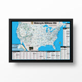 Wall Map - Motorcycle Madness - MAD Maps