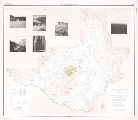 Big Bend National Park Map – Vintage Topographic Edition