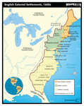 English Colonial Settlements, 1600's