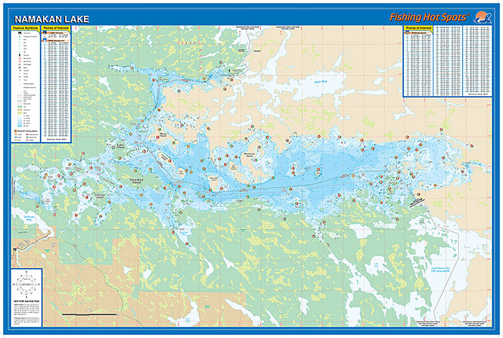 Mappa Da Pesca Lago Namakan – M391 | Fishing Hot Spots | Dettagli Subacquei E Contorni Precisi