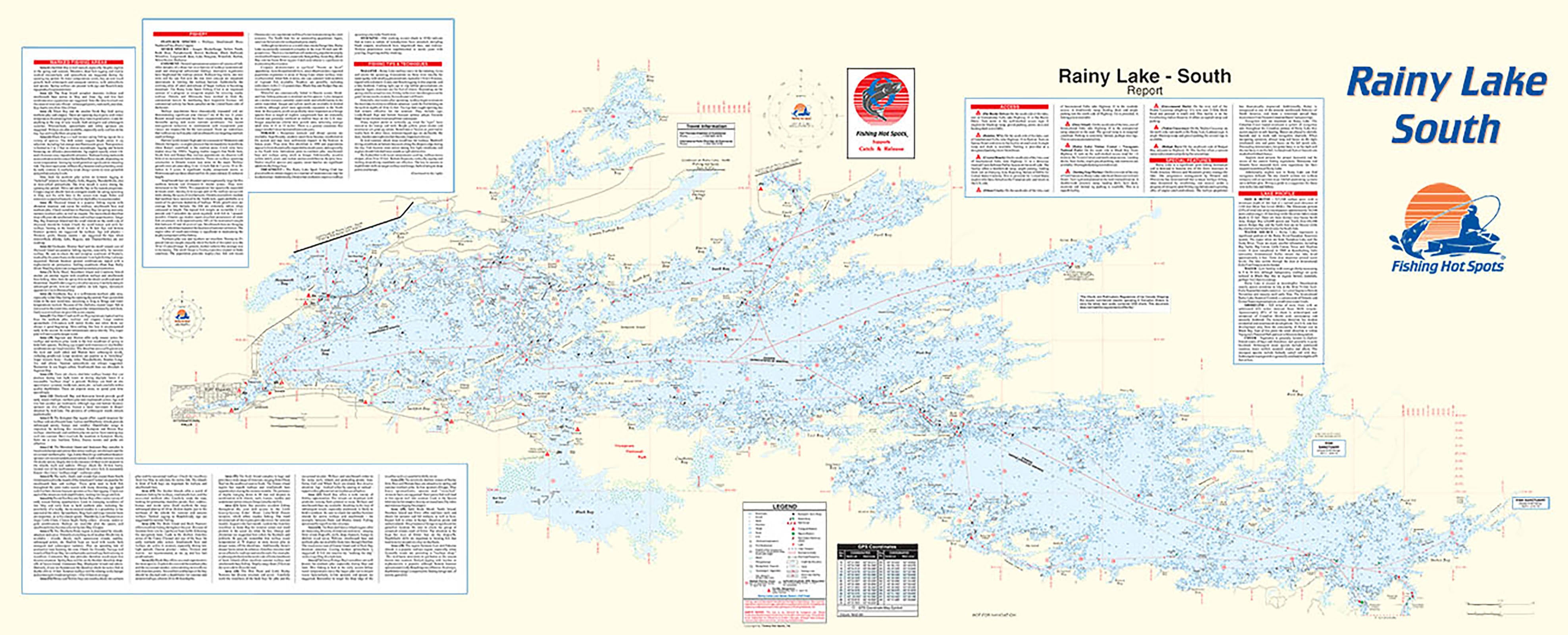 thumbnail image 2 of E-11: Rainy Lake Boaters Map - Fisher Maps 2 of 11
