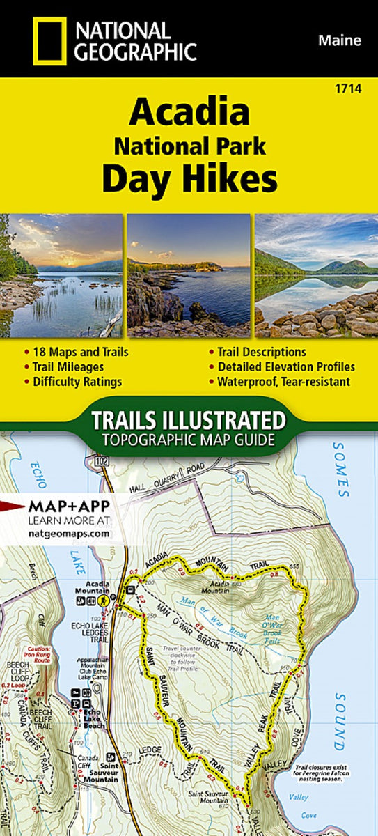 Acadia National Park Day Hikes Map Guide – MAD MAPS