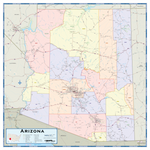 Arizona Counties Wall Map