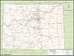 Colorado County Wall Map