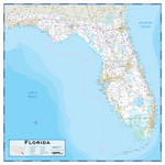 Florida Highway Wall Map