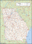 Georgia County Wall Map