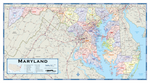Maryland Counties Wall Map