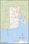 Rhode Island County Wall Map