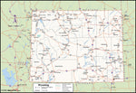 Wyoming County Wall Map
