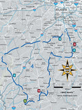 Scenic Road Trips Map - Atlanta - MAD Maps