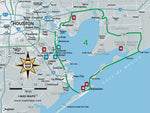 GOTHOU1 - Scenic Road Trips Map - Houston - MAD Maps