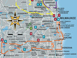 GOTMKE1 - Scenic Road Trips Map - Milwaukee - MAD Maps