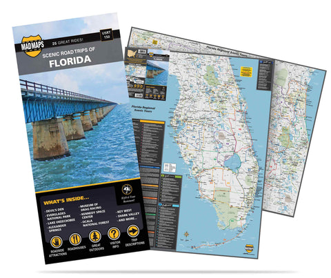 Florida: 25 Scenic Road Trips on One Map - MAD MAPS