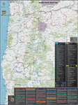 Oregon Scenic Road Trips Wall Map