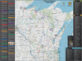 Wisconsin Scenic Road Trips Wall Map