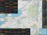 New York Scenic Road Trips Wall Map